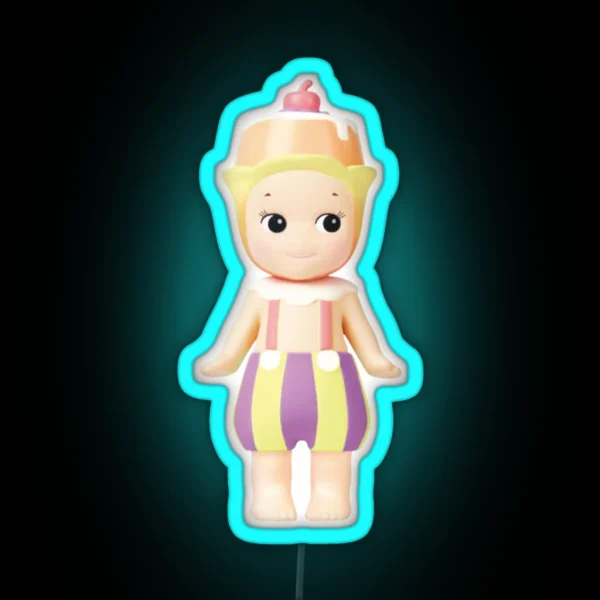 Cherry Pudding Afternoon Tea Sonny Angel RGB Neon Sign