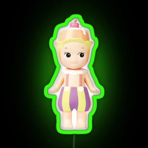 Cherry Pudding Afternoon Tea Sonny Angel RGB Neon Sign