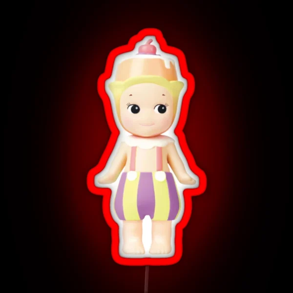 Cherry Pudding Afternoon Tea Sonny Angel RGB Neon Sign