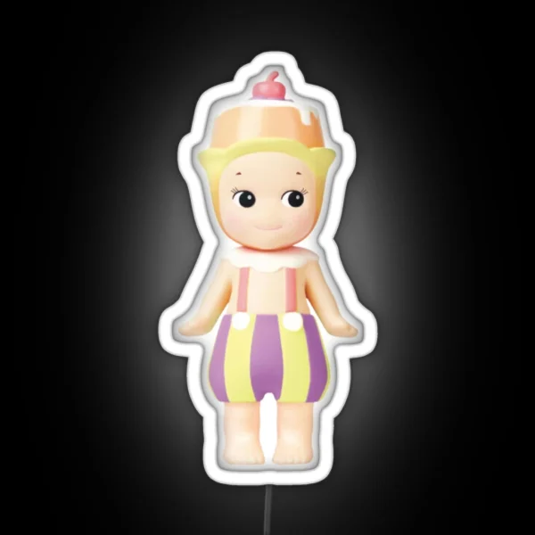 Cherry Pudding Afternoon Tea Sonny Angel RGB Neon Sign