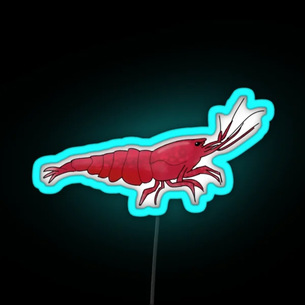 Cherry Shrimp RGB Neon Sign