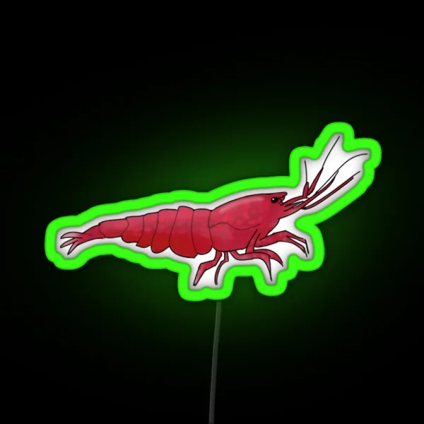 Cherry Shrimp RGB Neon Sign