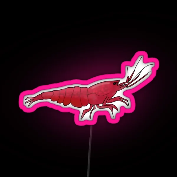 Cherry Shrimp RGB Neon Sign