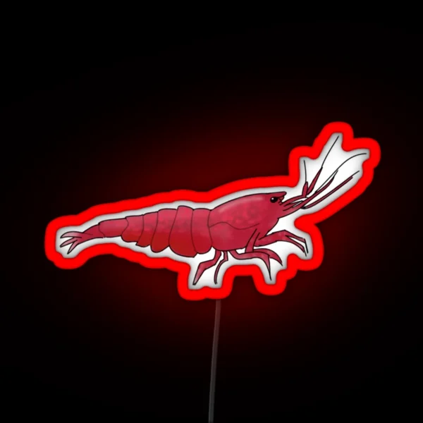 Cherry Shrimp RGB Neon Sign