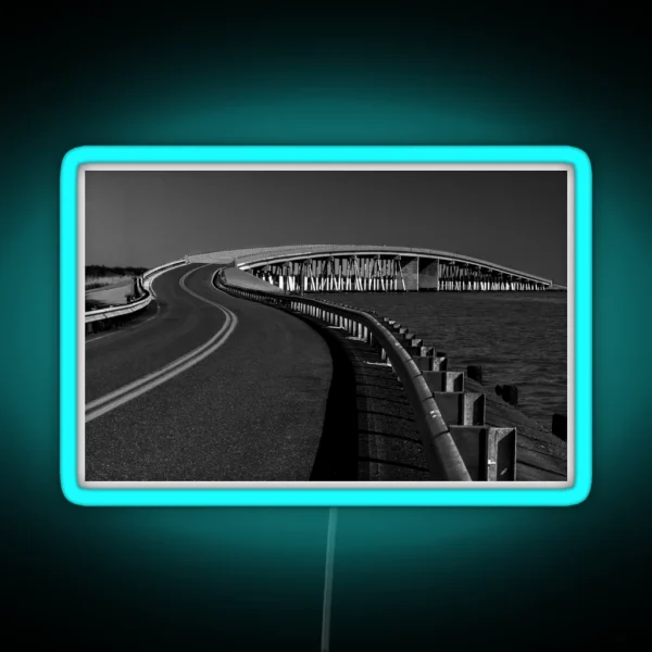 Chesapeake Curved Bridge RGB Neon Sign