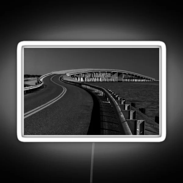Chesapeake Curved Bridge RGB Neon Sign