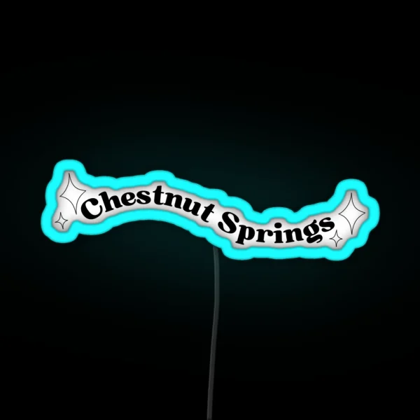 Chestnut Springs Elsie Silver RGB Neon Sign