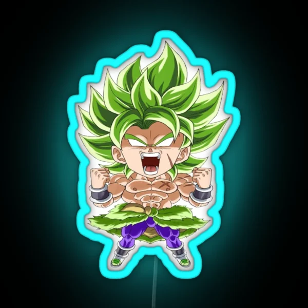 Chibi Anime DB SUPER BROLY RGB Neon Sign