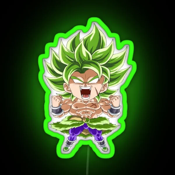 Chibi Anime DB SUPER BROLY RGB Neon Sign