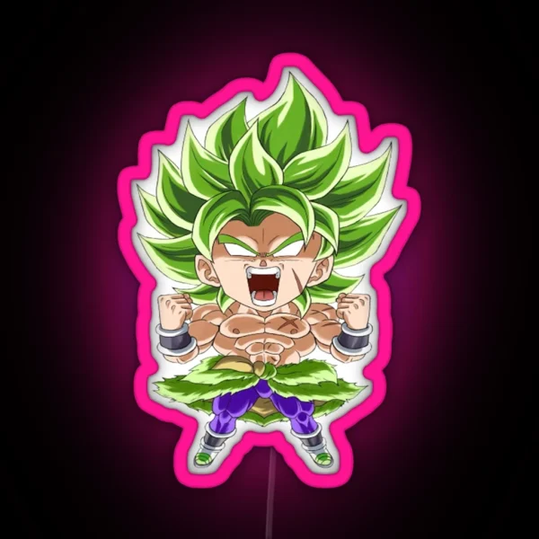 Chibi Anime DB SUPER BROLY RGB Neon Sign
