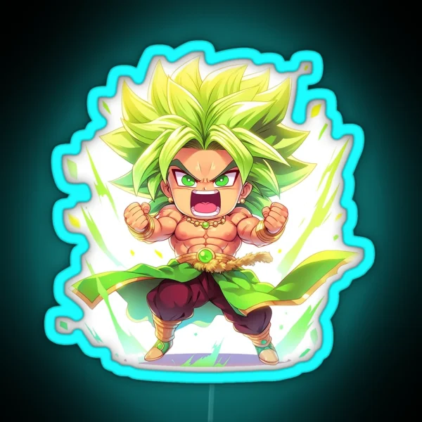 Chibi Broly RGB Neon Sign