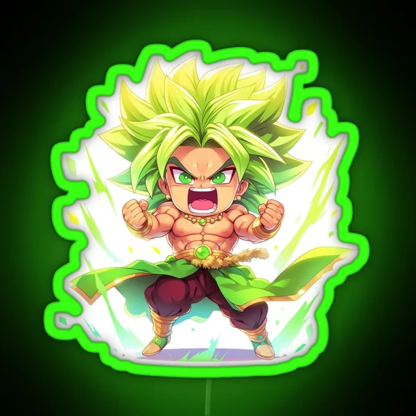 Chibi Broly RGB Neon Sign