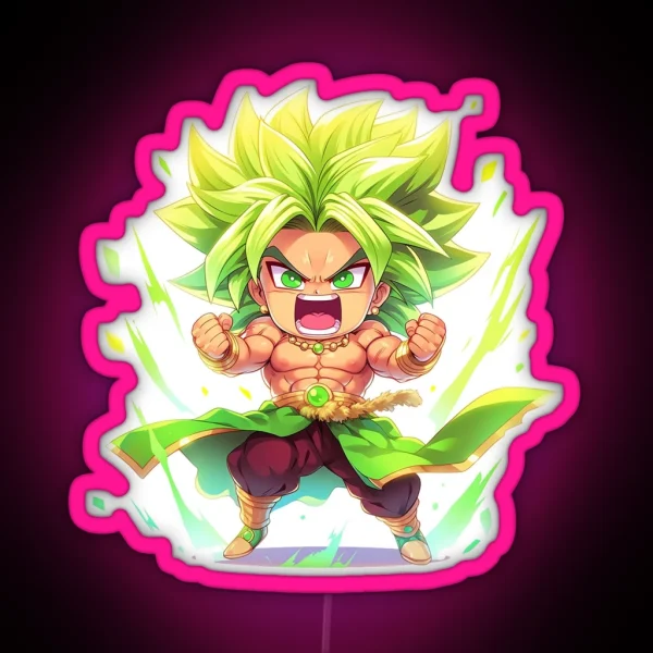 Chibi Broly RGB Neon Sign