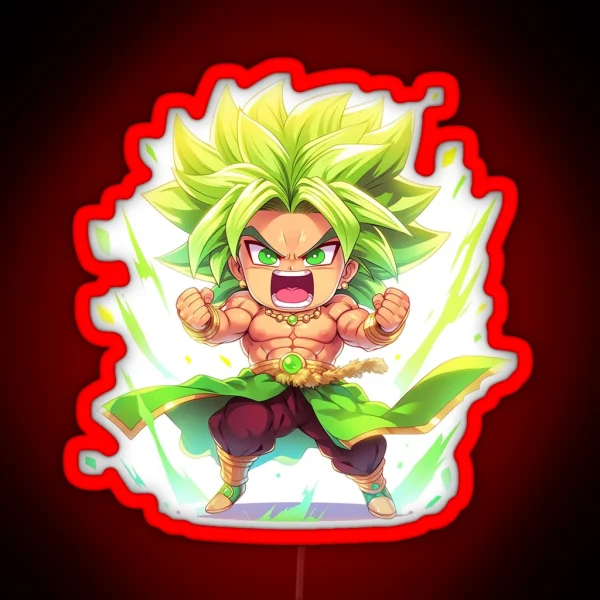 Chibi Broly RGB Neon Sign