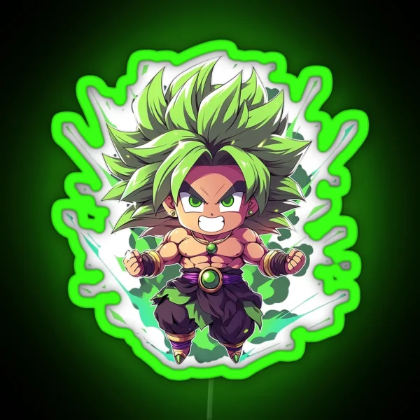 Chibi Broly RGB Neon Sign