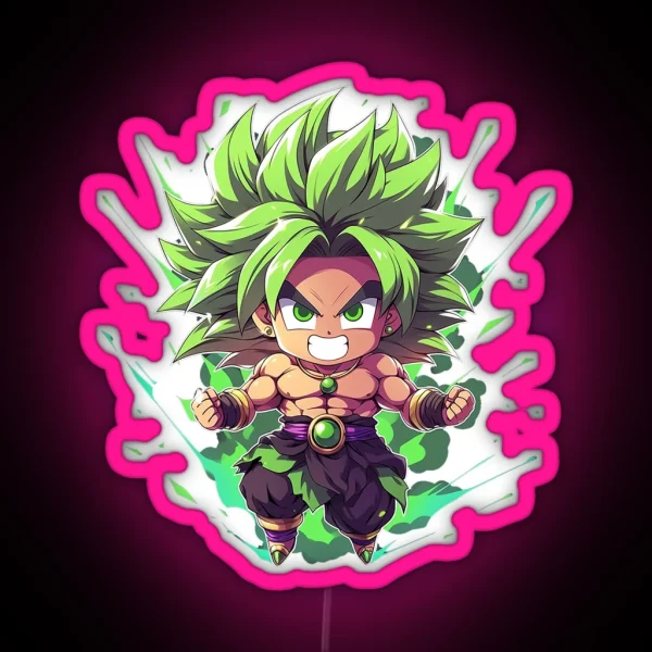 Chibi Broly RGB Neon Sign