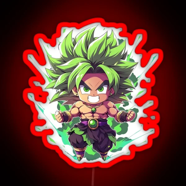 Chibi Broly RGB Neon Sign