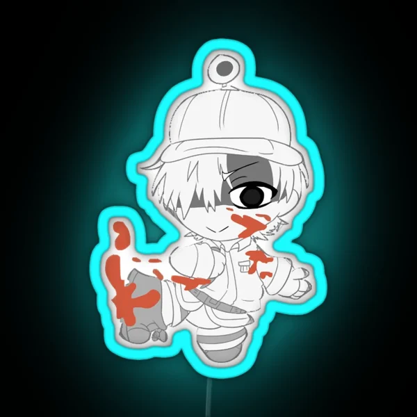 Chibi Cells At Work White Blood Cell RGB Neon Sign