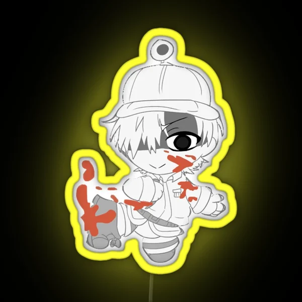 Chibi Cells At Work White Blood Cell RGB Neon Sign