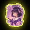 Chibi Cherry Blossom Anime Girl RGB Neon Sign - Image 5