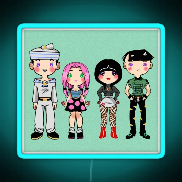 Chibi Crew RGB Neon Sign