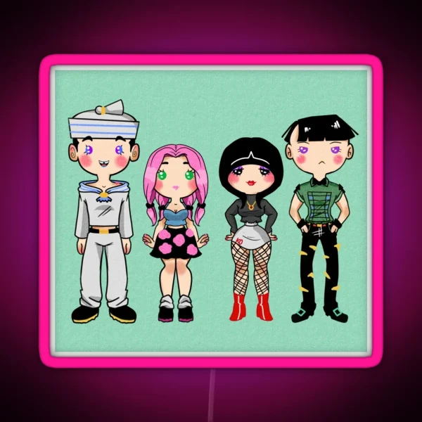 Chibi Crew RGB Neon Sign