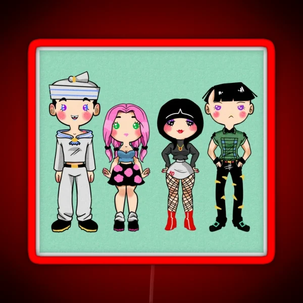 Chibi Crew RGB Neon Sign
