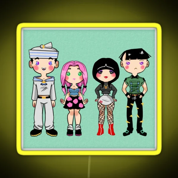Chibi Crew RGB Neon Sign