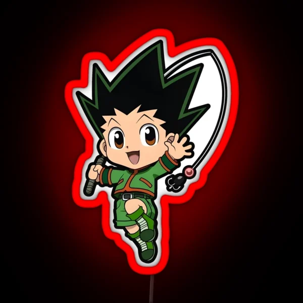 Chibi Cute Hunter RGB Neon Sign