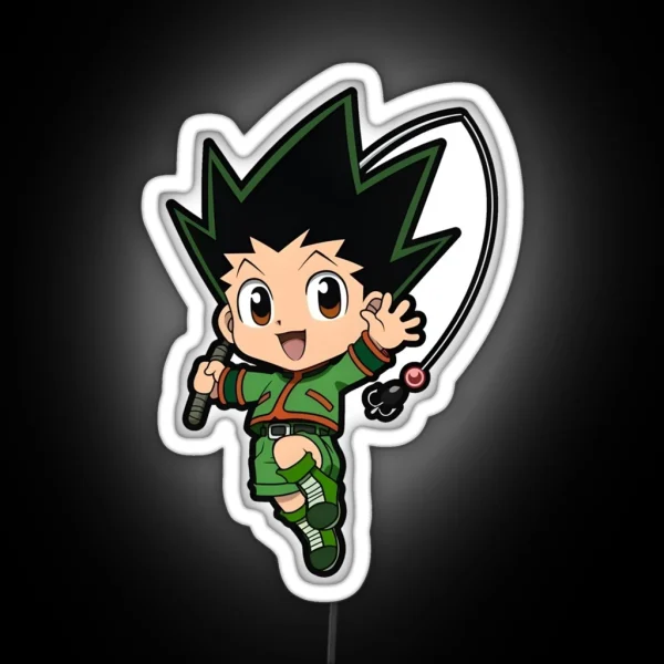 Chibi Cute Hunter RGB Neon Sign