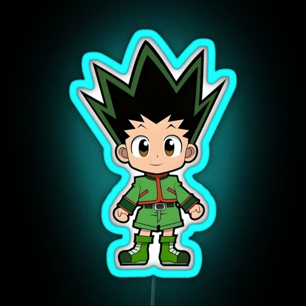 Chibi Cute Hunter RGB Neon Sign