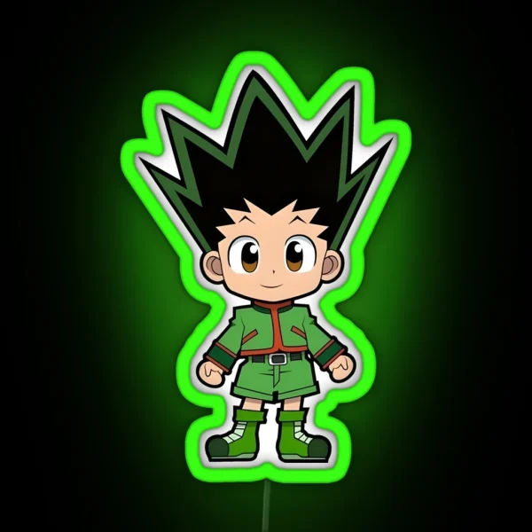 Chibi Cute Hunter RGB Neon Sign