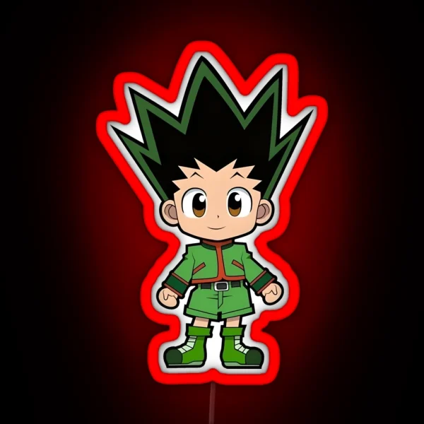 Chibi Cute Hunter RGB Neon Sign