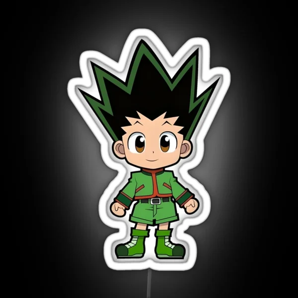 Chibi Cute Hunter RGB Neon Sign