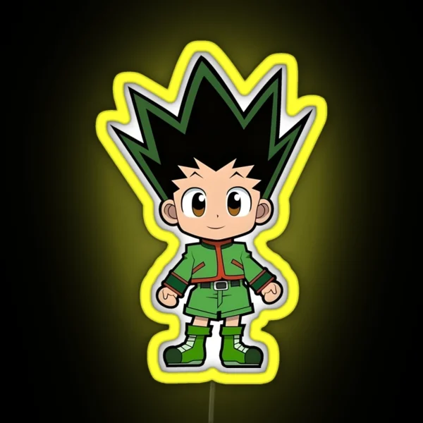 Chibi Cute Hunter RGB Neon Sign