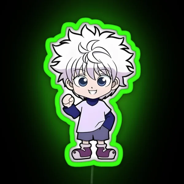 Chibi Cute Hunter RGB Neon Sign