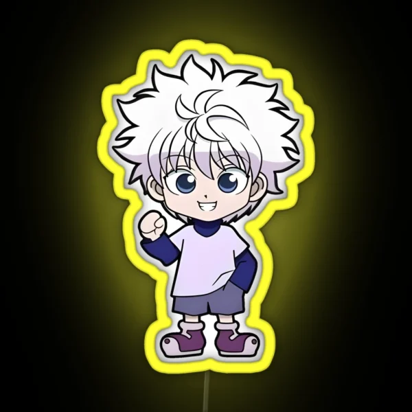 Chibi Cute Hunter RGB Neon Sign