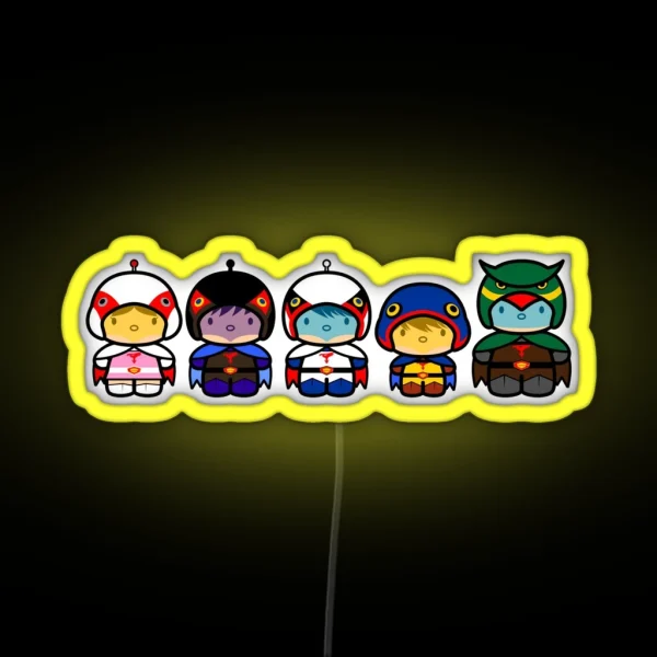 Chibi Fi Gatchaman RGB Neon Sign