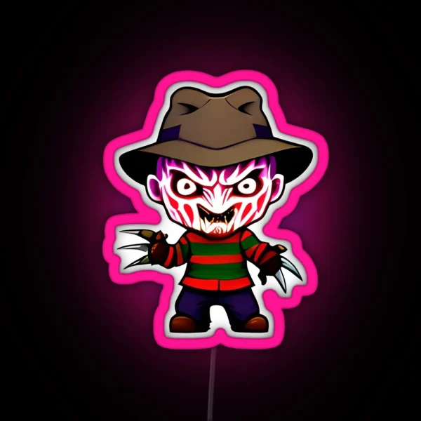 Chibi Freddy Krueger RGB Neon Sign