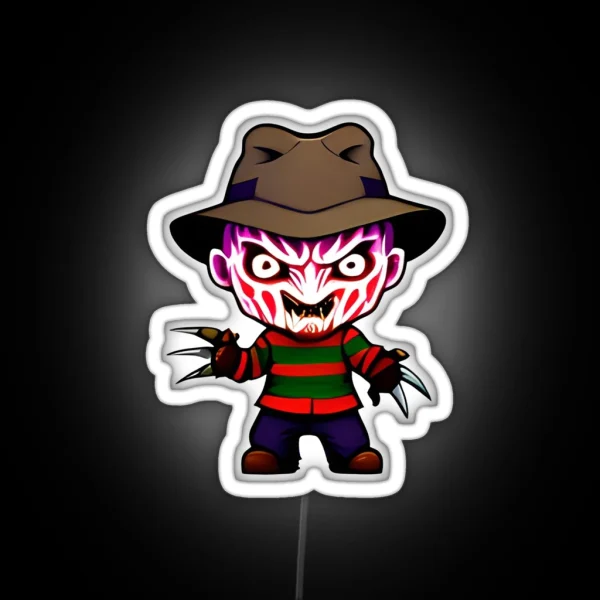 Chibi Freddy Krueger RGB Neon Sign