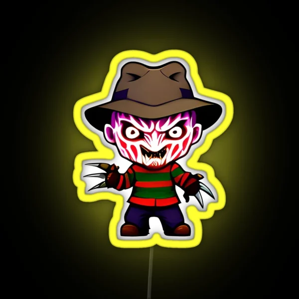 Chibi Freddy Krueger RGB Neon Sign