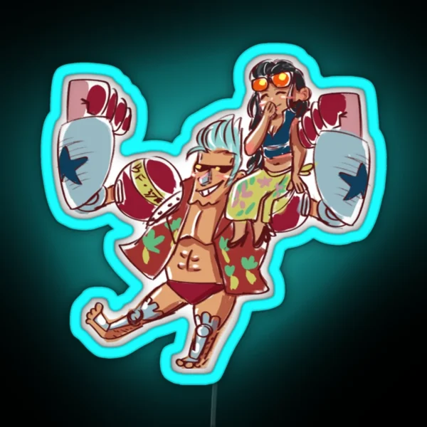 Chibi Frobin One Piece RGB Neon Sign