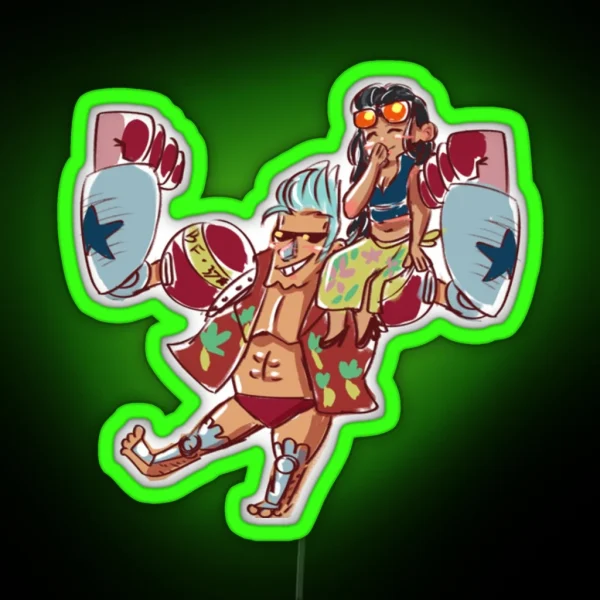 Chibi Frobin One Piece RGB Neon Sign