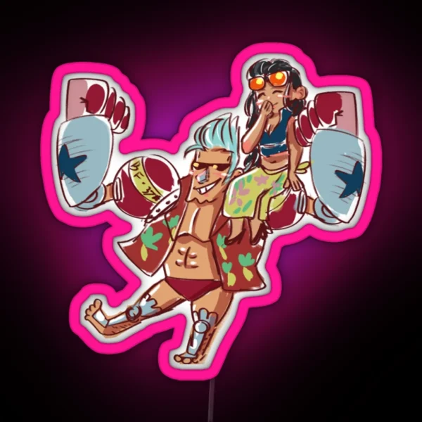 Chibi Frobin One Piece RGB Neon Sign
