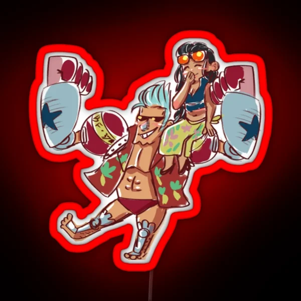 Chibi Frobin One Piece RGB Neon Sign