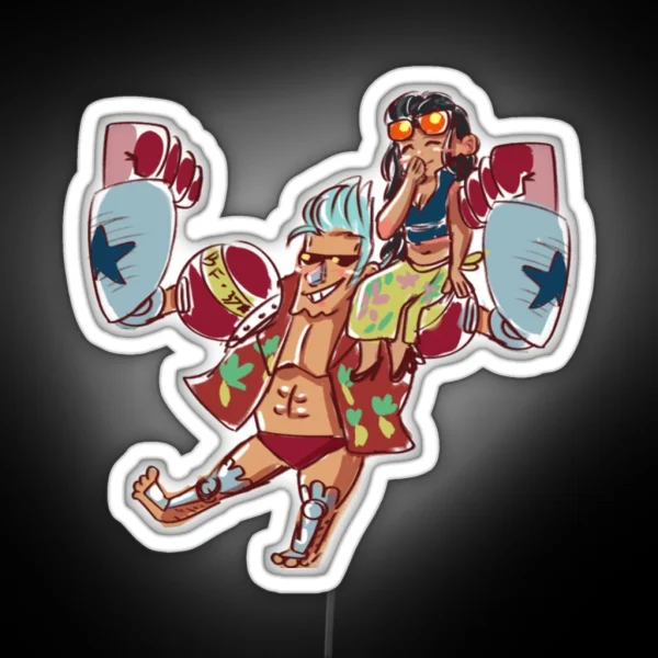 Chibi Frobin One Piece RGB Neon Sign