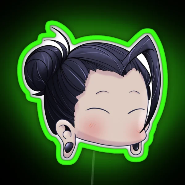 Chibi Geto Purring RGB Neon Sign