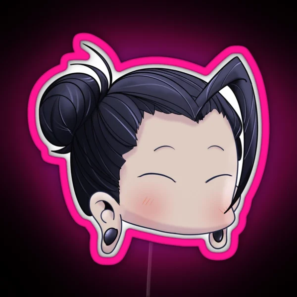 Chibi Geto Purring RGB Neon Sign