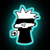 Chibi Gojo Holding A Onigiri RGB Neon Sign - Image 3