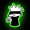 Chibi Gojo Holding A Onigiri RGB Neon Sign - Image 4
